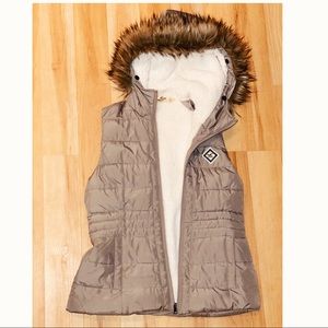 Sherpa Lined & Hooded Puffer Vest